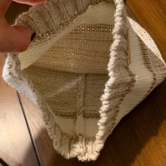 NWT Michael Kors Cream Knit winter Beanie Hat - Picture 5 of 5